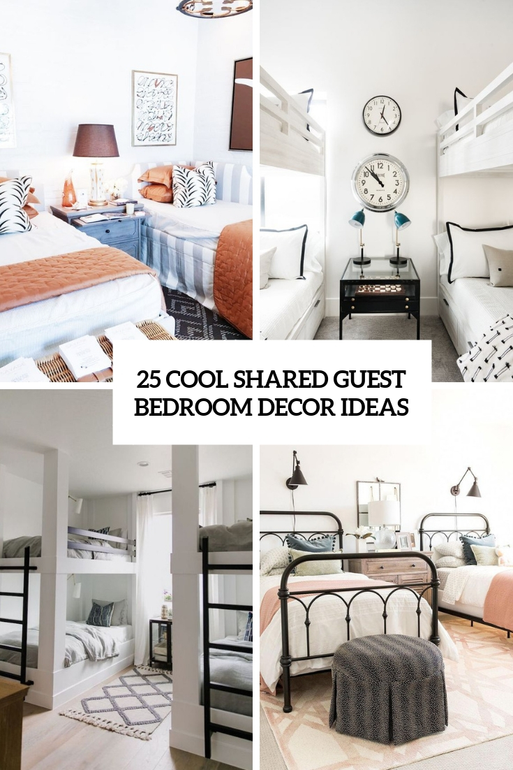 cool shared guest bedroom decor ideas