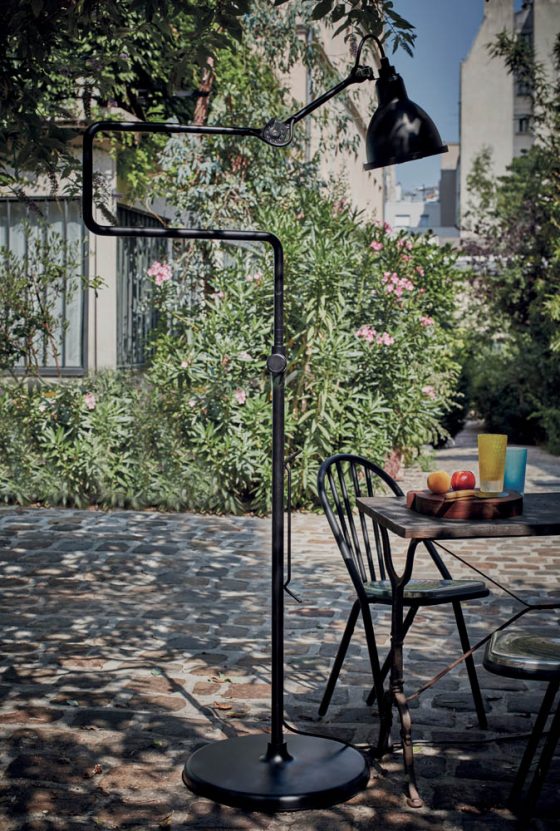 Lampe Gras Outdoor is a reincarnation of a 1921 one, which brings a cozy feel to the space