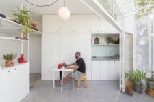 a small eating space is a must for a tiny apartment’s kitchen
