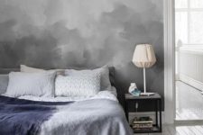 02 a grey ombre wall can be easily recreated in your bedroom, it’s a cool soothing color and a trendy way to work with color