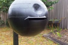 04 a Death Star mailbox will show off your passion and favorite films while being a unique and cool outdoor decor piece