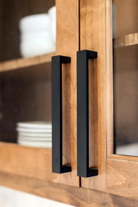 go modern with matte black handles of a large scale like here