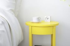 12 repaint your existing bedside table in some super bold color, and you’ll give it a new look at once