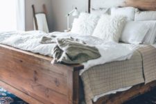 22 create layers of crochet, faux fur and various fabrics to make the bed more inviting and catchy