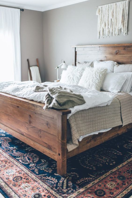 create layers of crochet, faux fur and various fabrics to make the bed more inviting and catchy