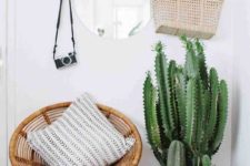 22 potted cacti will be a nice idea for a boho or desert entryway space, they look spectacular