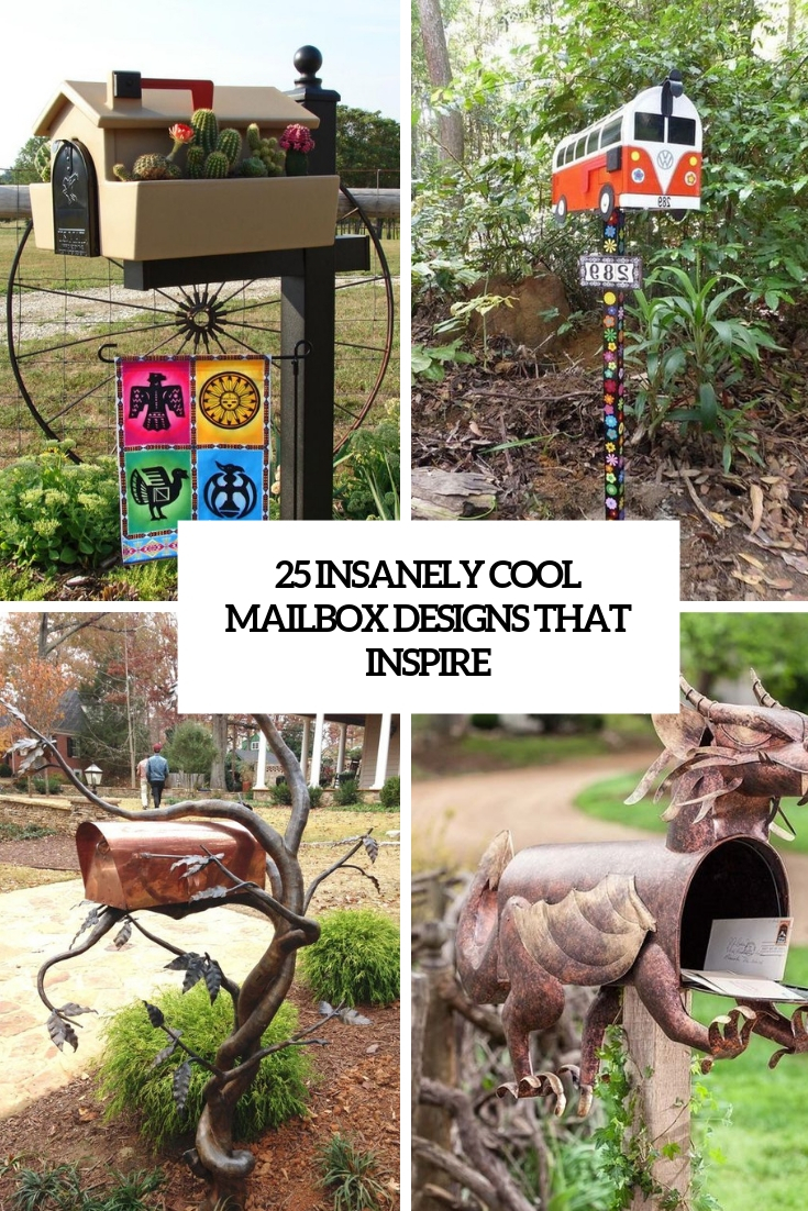 25 Insanely Cool Mailbox Designs That Inspire