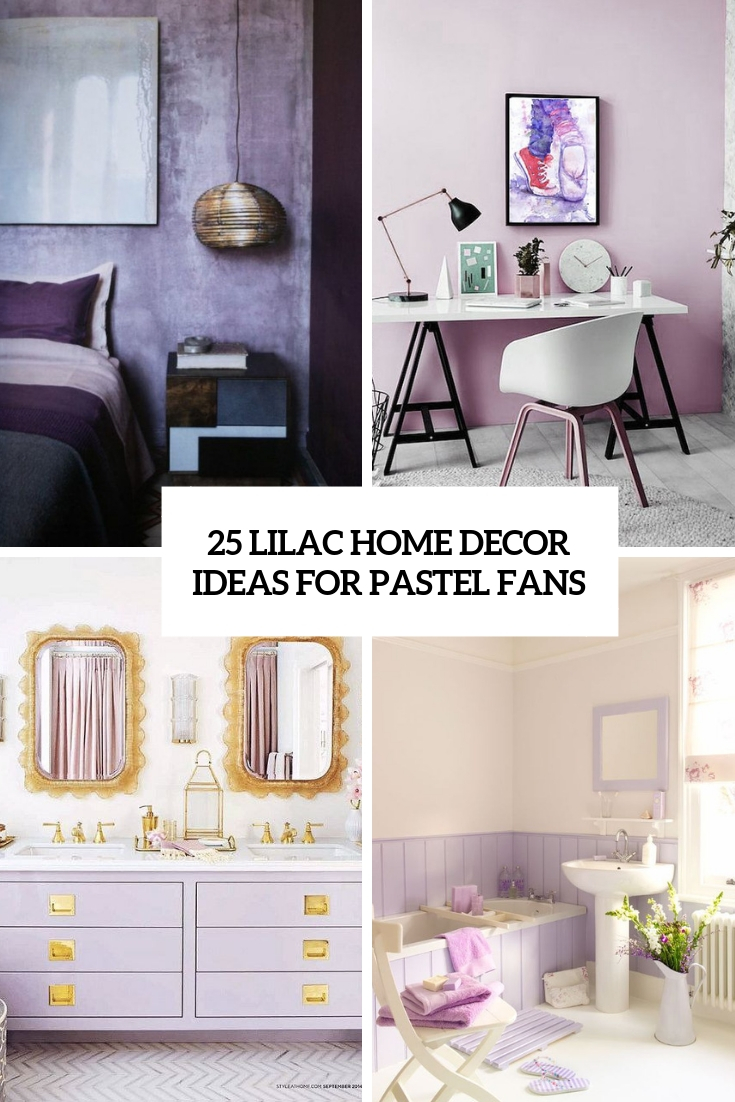lilac home decor ideas for pastel fans
