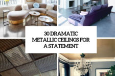 30 dramatic metallic ceilings for a statement cover