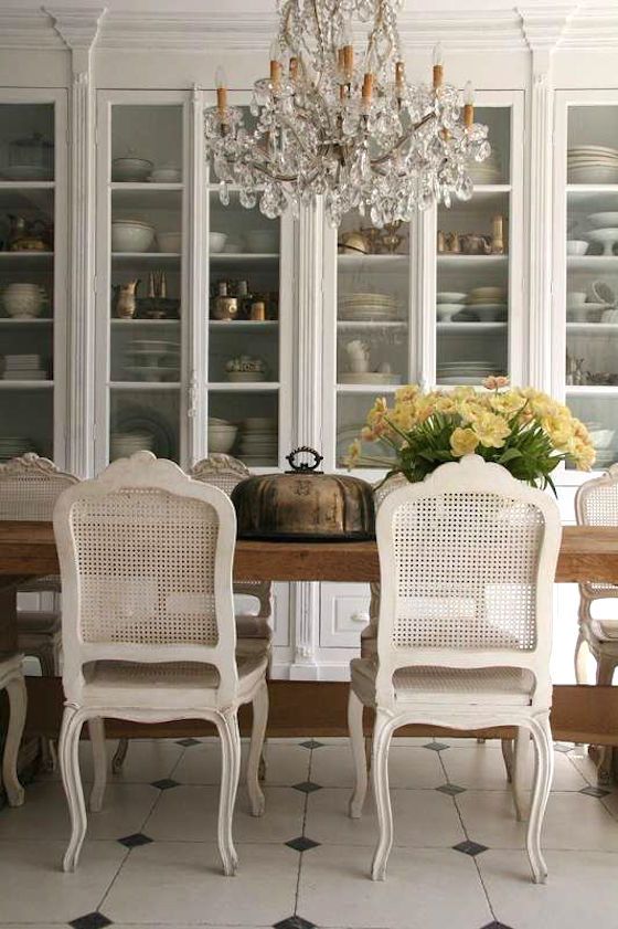 ivory vintage cane back dining room chairs will bring an ultimate exquisite feel to the space
