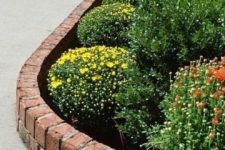 05 red brick garden bed edging is a stylish idea with a very neat final look, it always works
