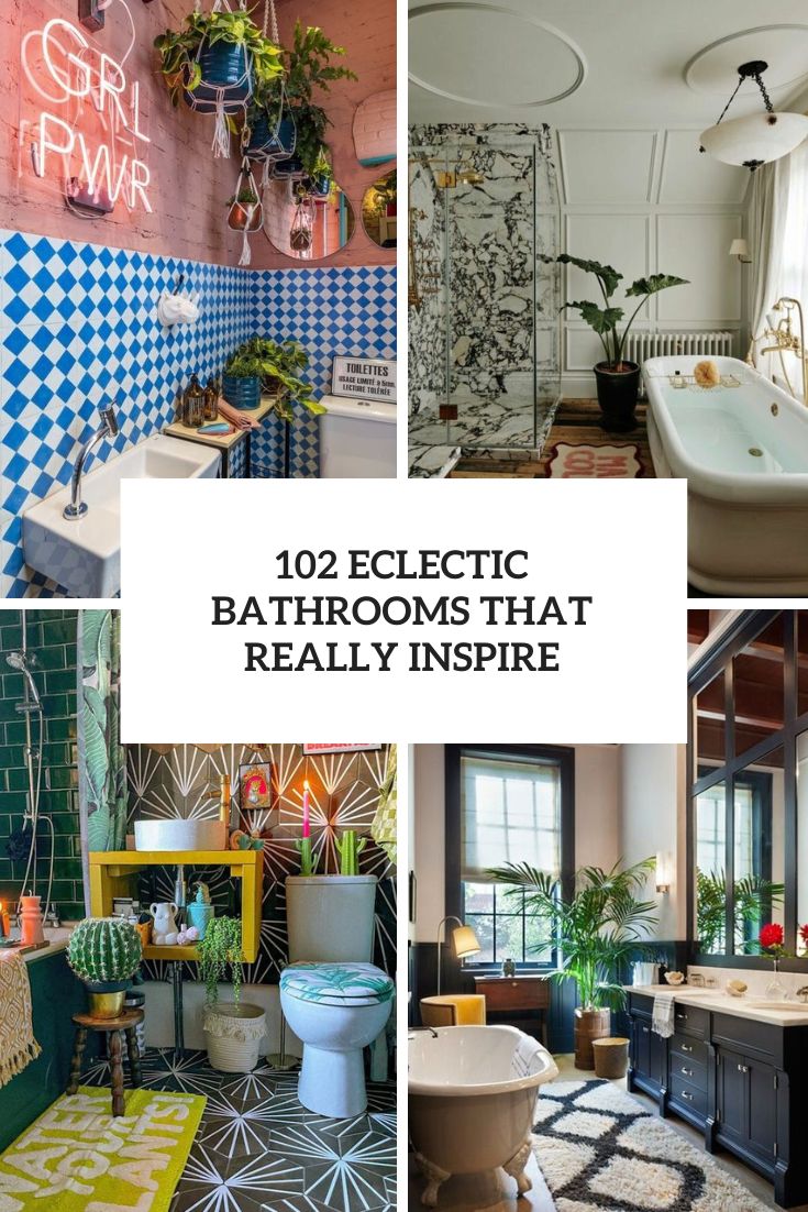 eclectic bathrooms that really inspire