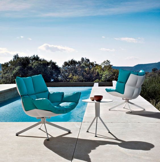 such furniture is cool for both indoors and outdoors, it's contemproary and bold