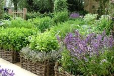 22 basket garden bed edging will instantly bring a cozy rustic feel to your space
