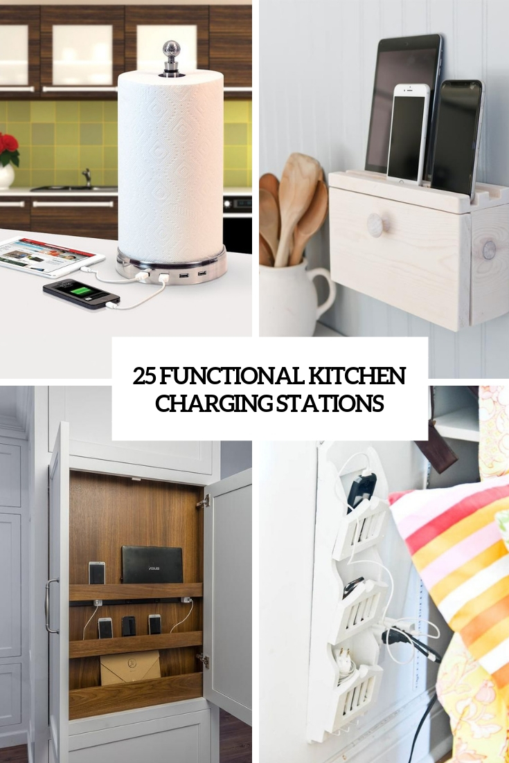 functional kitchen charging stations