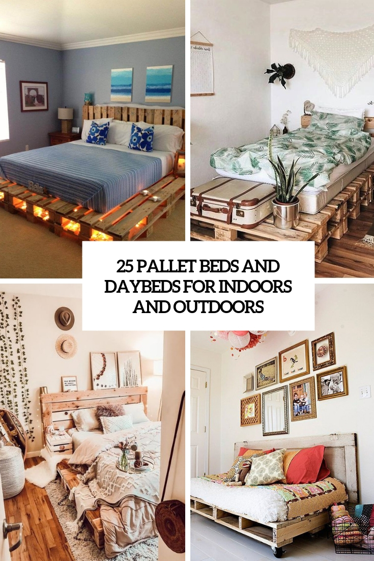 pallet beds and daybeds for indoors and outdoors