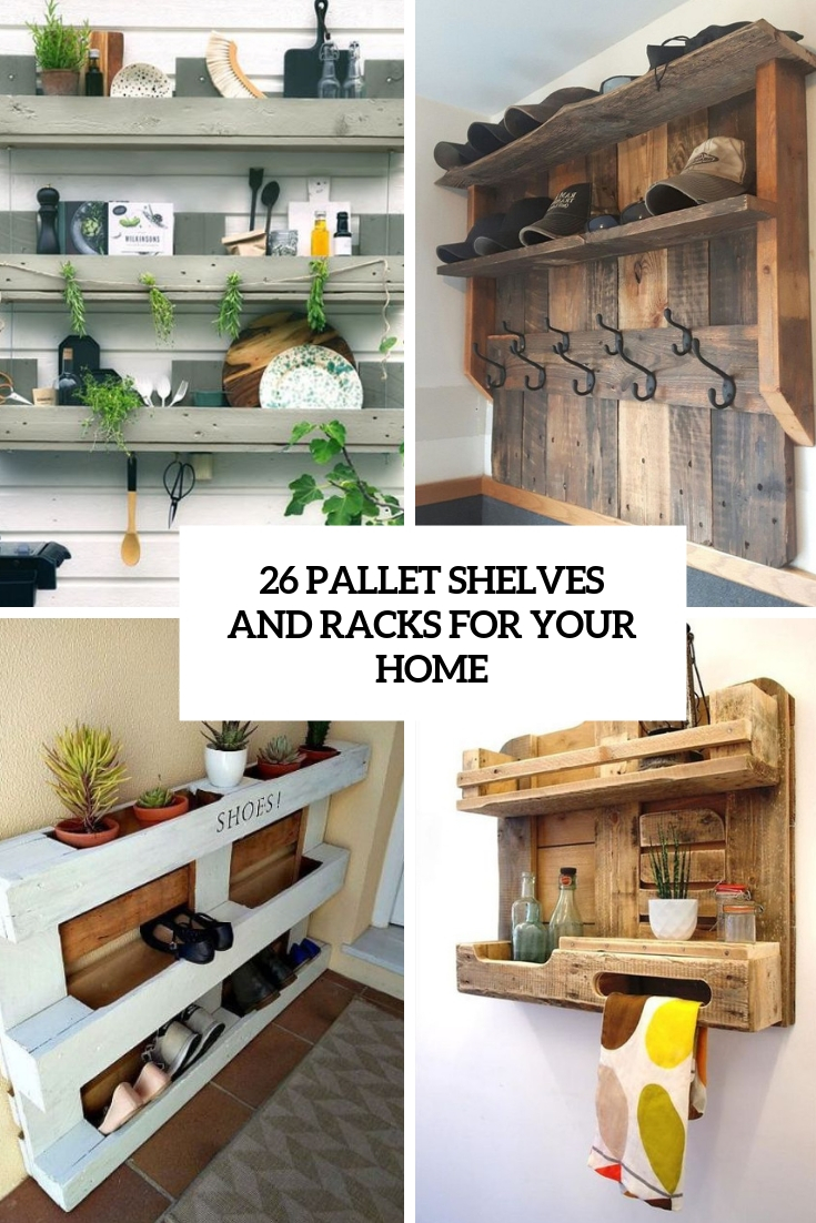 pallet shelves and racks for your home