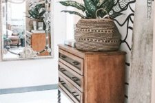11 a vintage dresser with swirl legs and inlaid drawers for a contemporary coastal home with a boho feel