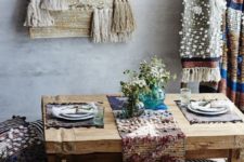 11 pompom and tassels plus fringe can be a nice idea for boho textiles