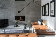 12 negative space is featured with a blank concrete wall and it brings harmony to the room