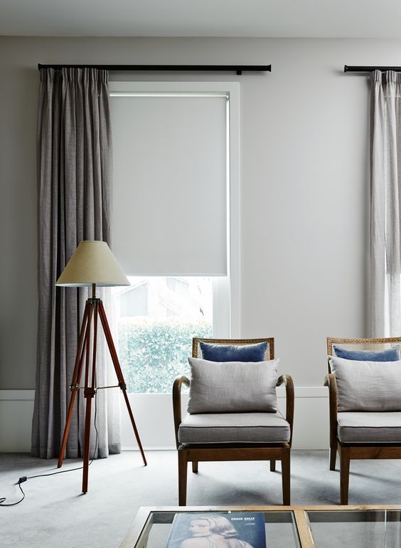 roller shades easily fit most of decor styles including the most contemporary and minimalist ones