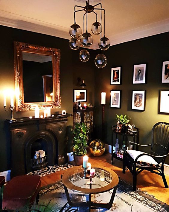 lots of candles can be a nice idea for making a moody space brighter and more inviting