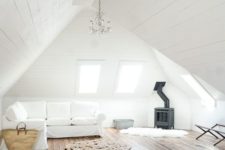 15 you may also convert your attic into an airy living room with much light to cuddle in the evening