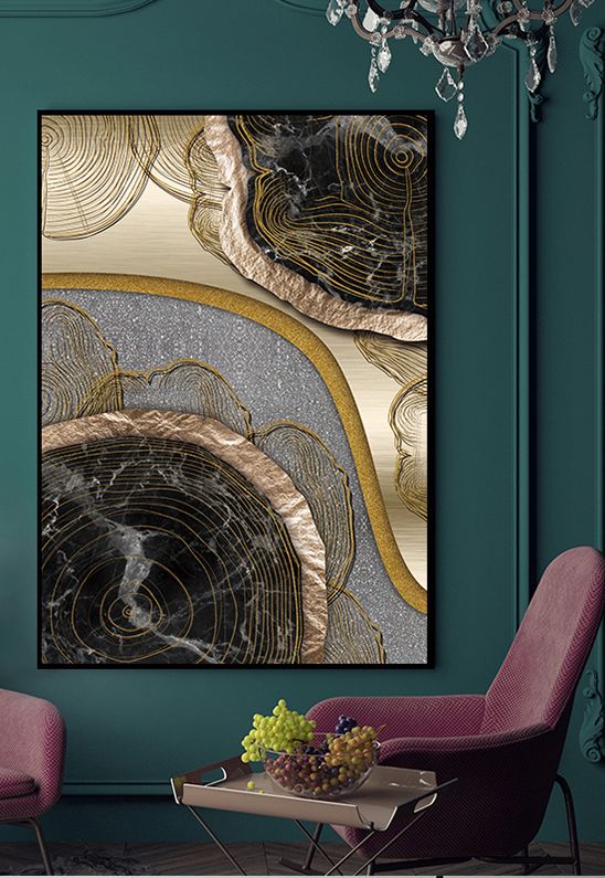such a gorgeous abstract artwork will make a bold statement in any space and will add a refined touch