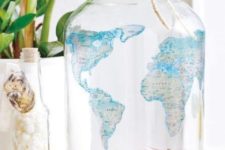 25 a world map jar with coins from various countries is a cool idea if you collect them, or is a good alternative to a piggy bank to save money for holidays