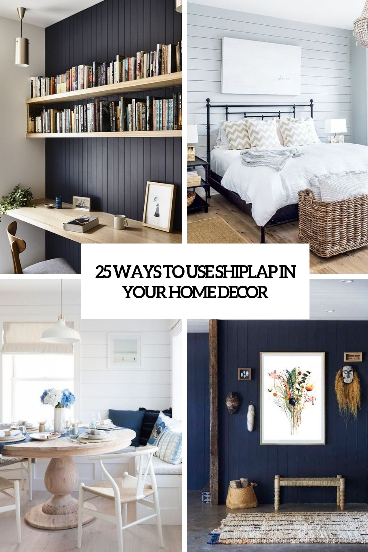 ways to use shiplap in your home decor