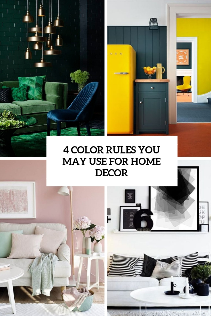 color rules you may use for home decor