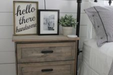 20 an IKEA Rast dresser hacked with stain and black handles will easily fit a rustic or farmhouse bedroom