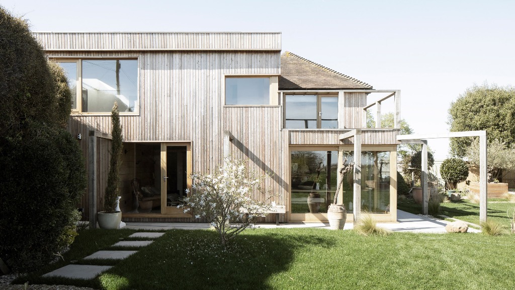 Island Cottage is heritage and it was allowed to build a more contemporary extension to it
