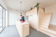 01 This small loft in Amsterdam features much hidden and built-in furniture and is designed with style