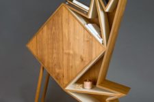 18 a fantastic wooden sculptural and geometric strage units shows that storing items is art, too