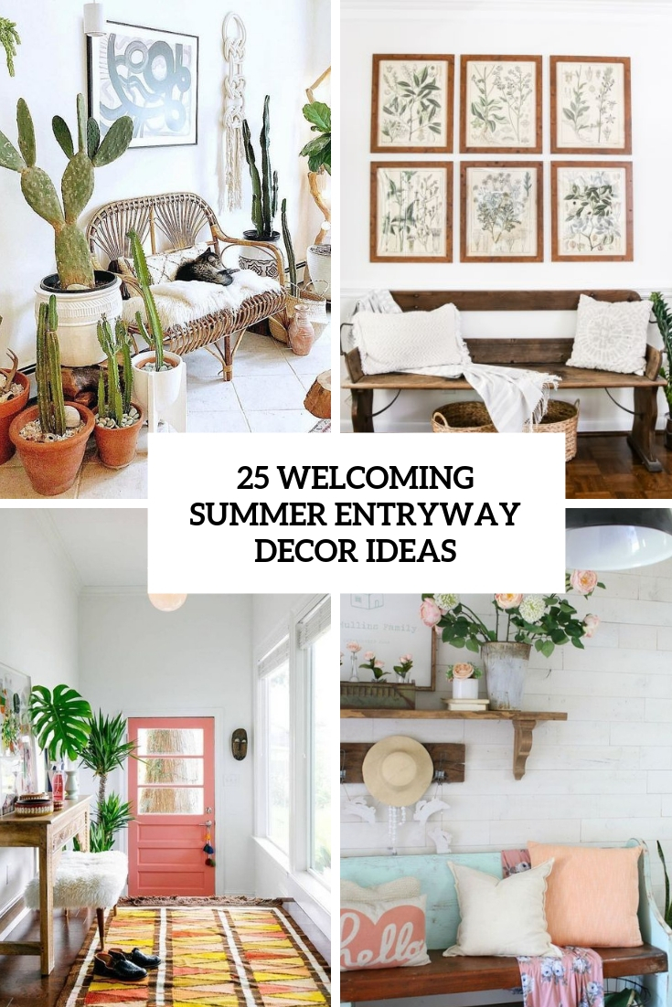 welcoming summer entryway decor ideas