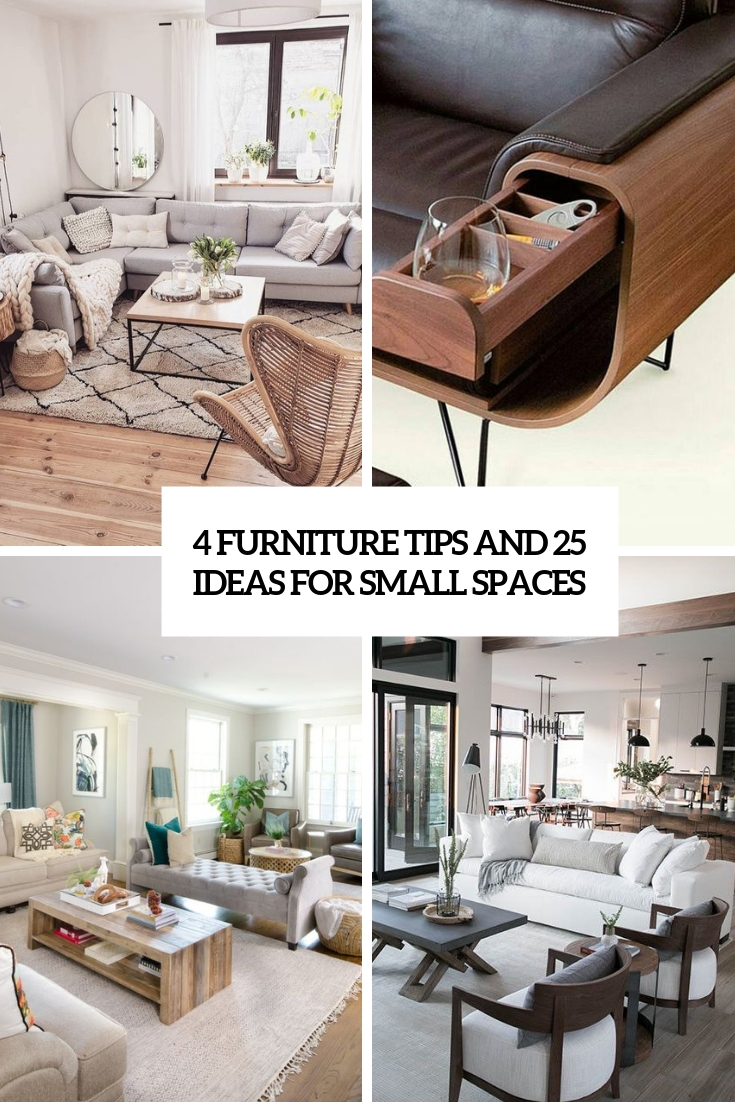 furniture tips and 25 ideas for small spaces