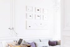 14 molding will balance your contemporary or modern furniture and will make the living room refined