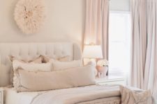 15 blush, dusty pink and white are amazing to make your bed look very soothing and welcoming