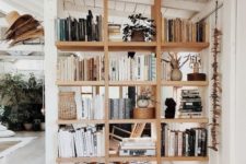 15 simple open shelving will subtly separate the spaces and provide you with storage