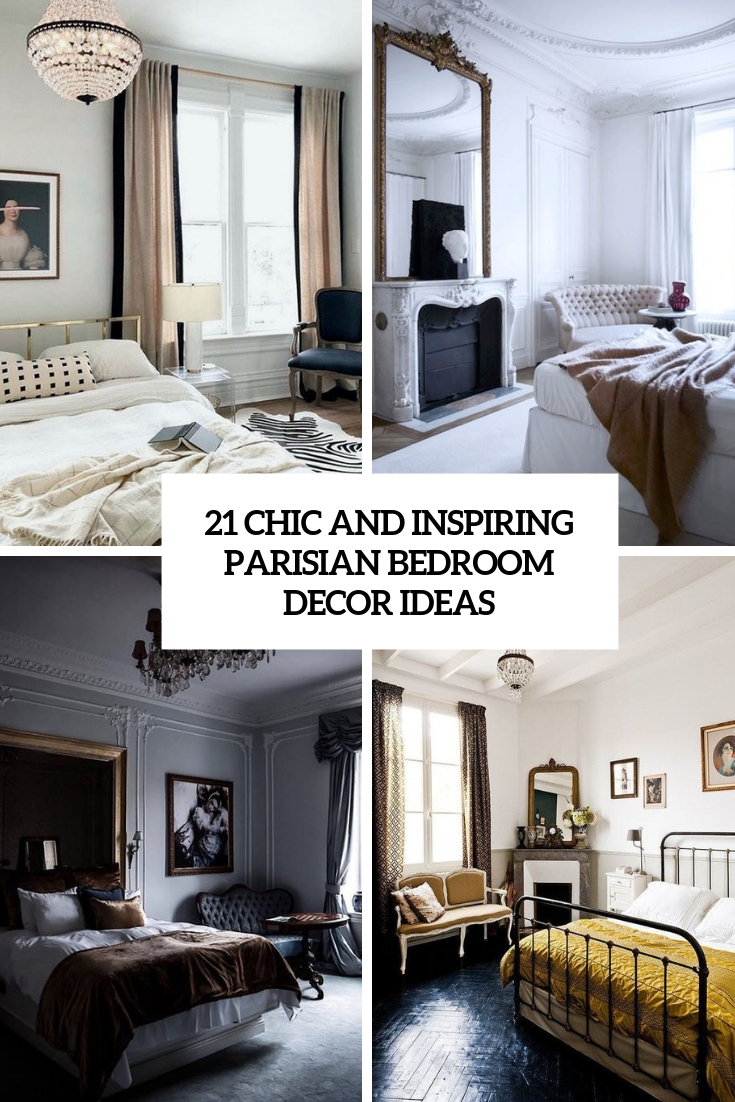 chic and inspiring parisian bedroom decor ideas