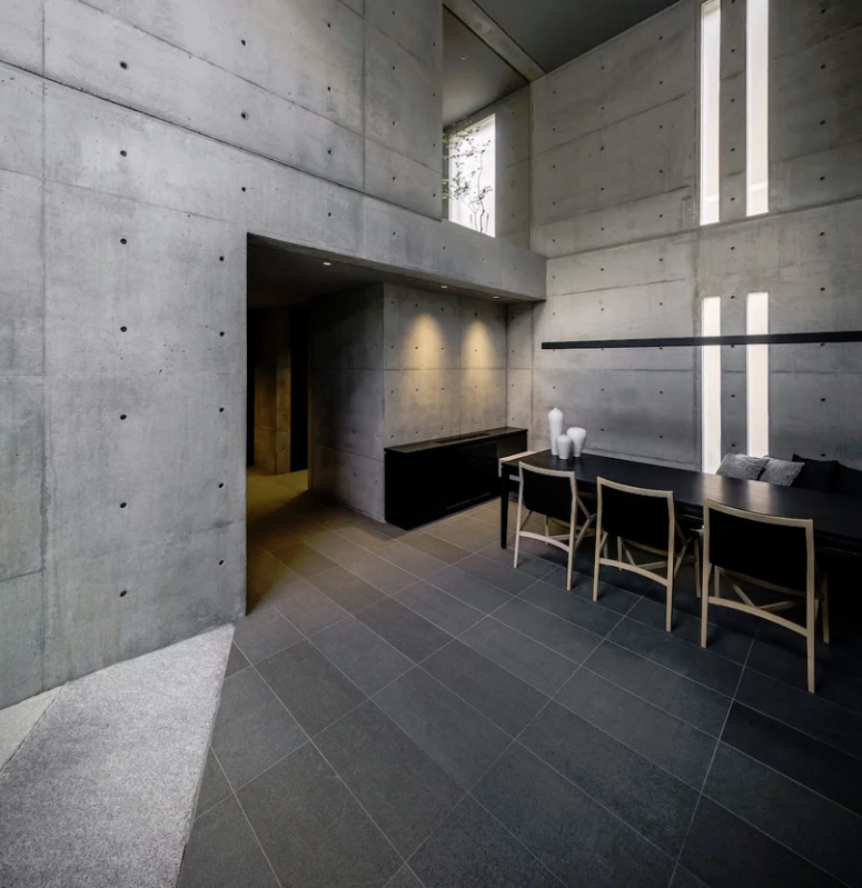 The interiors are ultra-minimalist, which is a trendy feature in Japan now, the furniture is simple and sleek