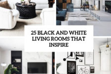 25 black and white living rooms that inspire cover