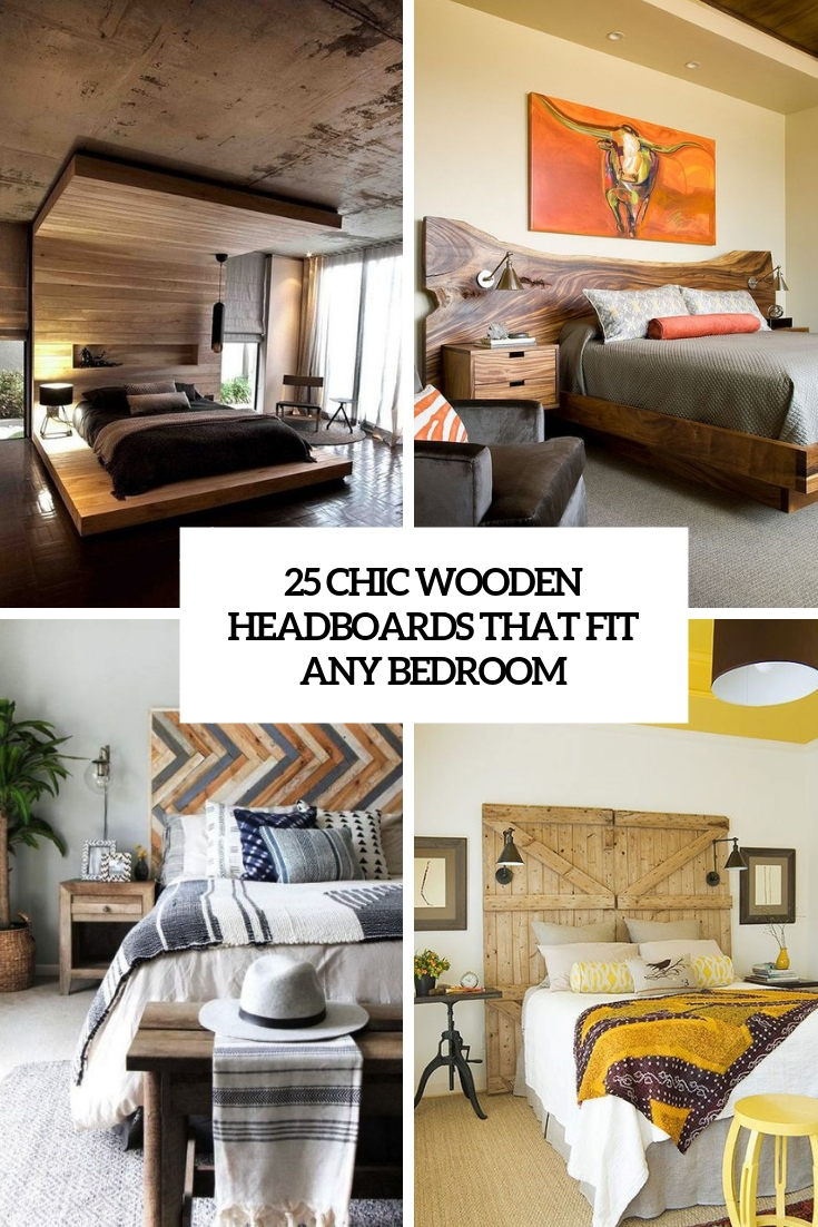 25 Chic Wooden Headboards That Fit Any Bedroom