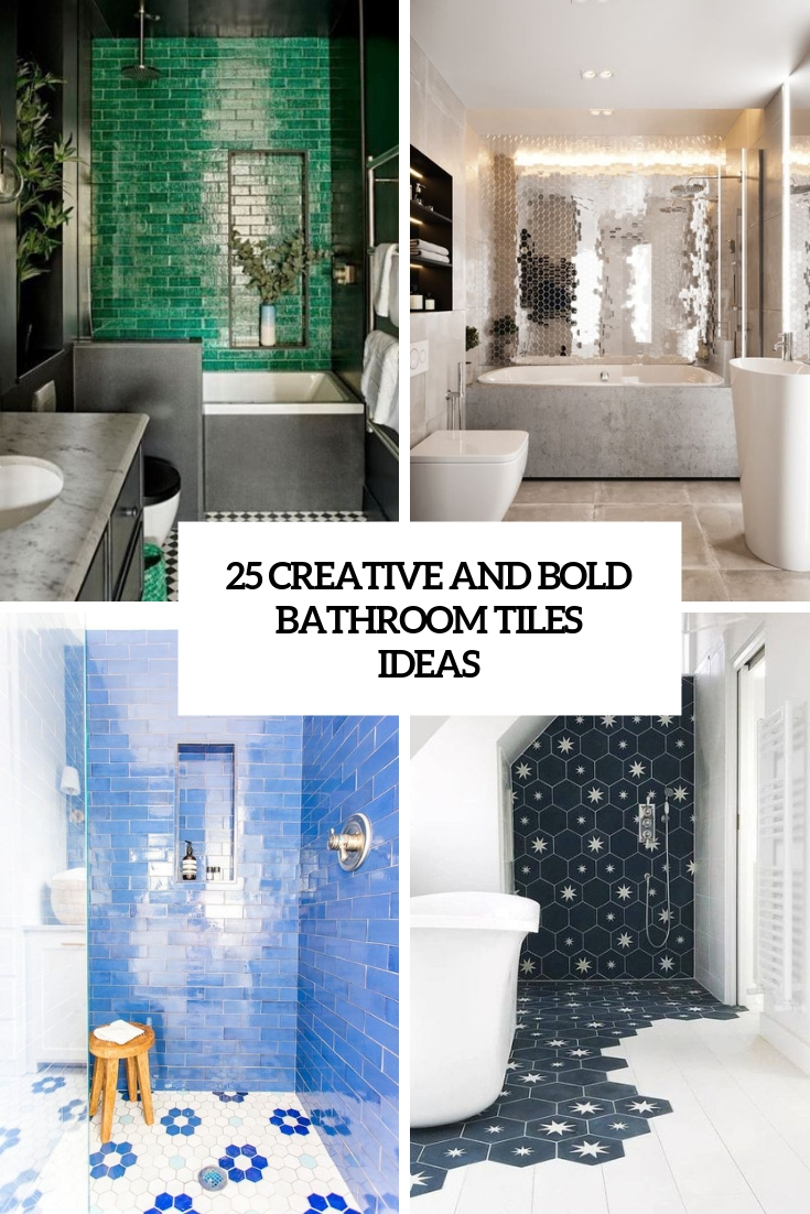 creative and bold bathroom tiles ideas