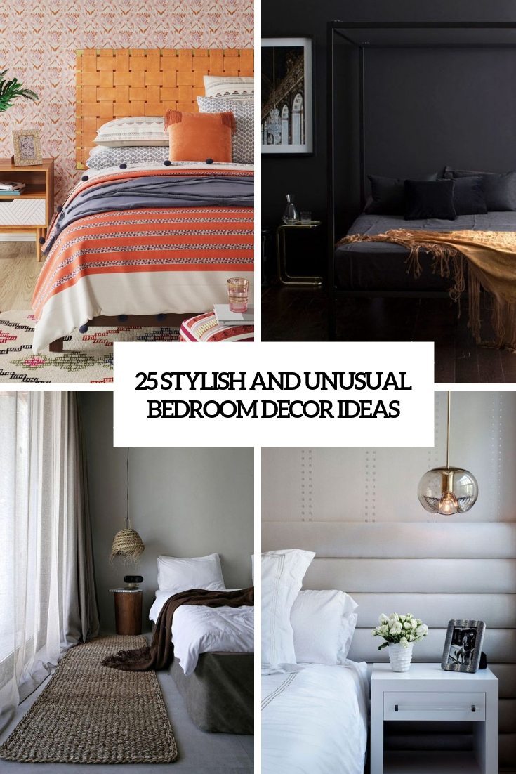 stylish and unusual bedroom decor ideas
