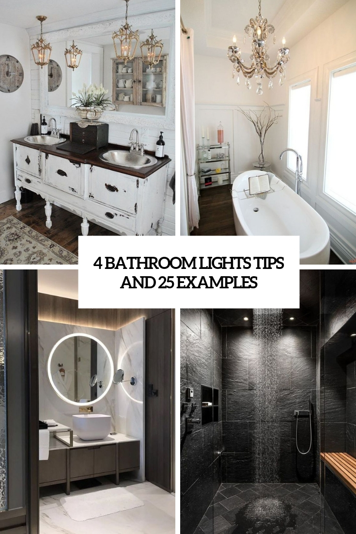 bathroom lights tips and 25 examples