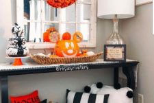 a console table should always be decorated for Halloween