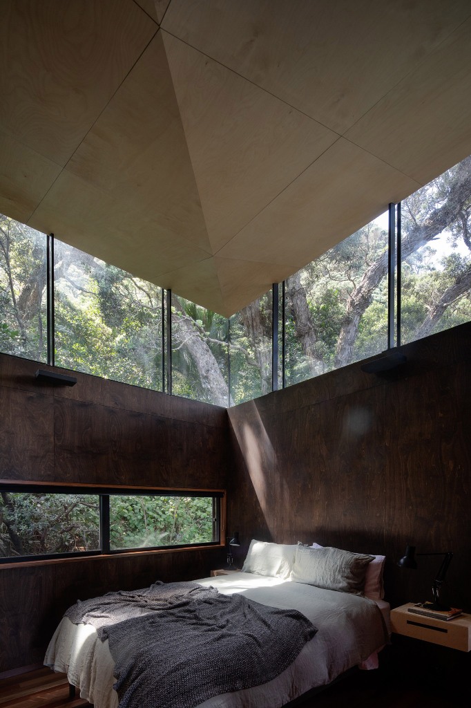 The bedrooms are more private, yet they feature enough light and windows to frame the views, too