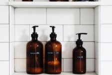 24 elegant and similar amber bottles for bathroom stuff is a cool idea to add color and elegance